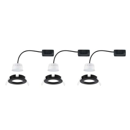 Paulmann 94473 - SET 3xLED/6W IP44 Badkamer inbouwverlichting NOVA 230V