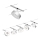 Paulmann 94475 - SET 5xLED/5W Compleet kabelsysteem CIRCLE 230V mat chroom