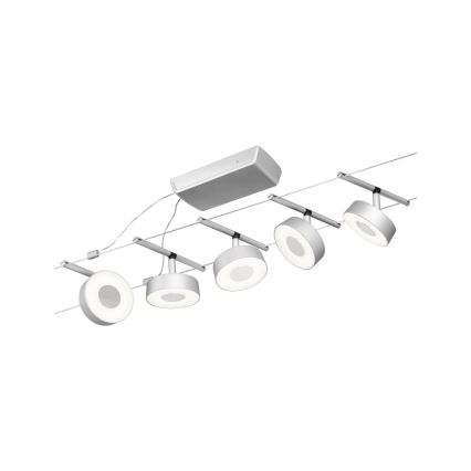 Paulmann 94475 - SET 5xLED/5W Spot voor een rail Systeem CIRCLE 230V mat chroom