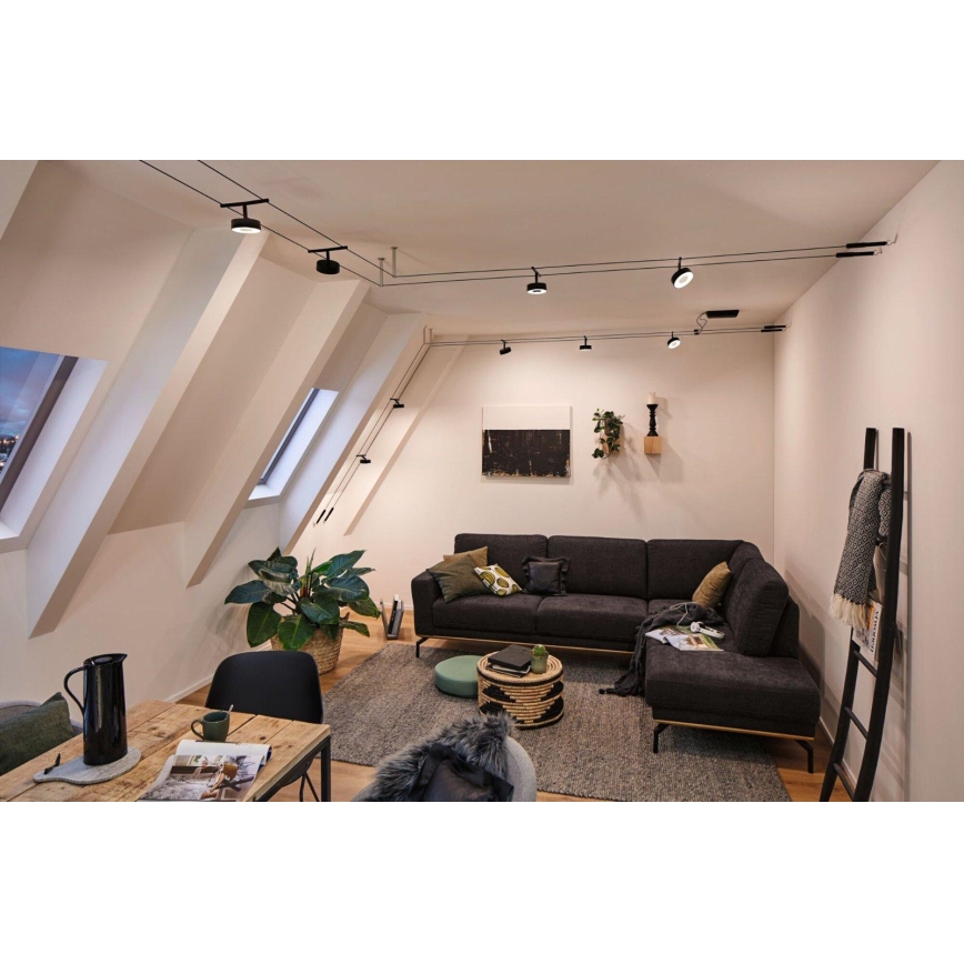 Paulmann 94479 - SET van 5x LED/5W Spotverlichting voor het CIRCLE kabelsysteem 230V zwart