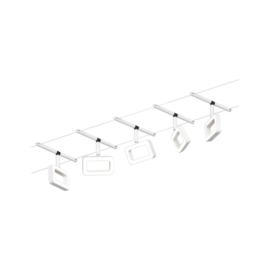 Paulmann 94483 - SET van 5x LED/4,8W Inbouwspot voor FRAME kabelsysteem 230V wit