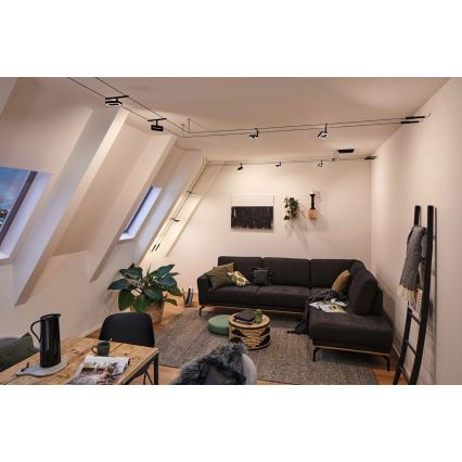 Paulmann 94485 - SET van 5x LED/4,8W Inbouwspot voor FRAME kabelsysteem 230V zwart