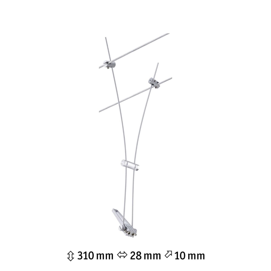 Paulmann 94487 - 1xGU5,3/50W Spotlamp voor het COMET kabelsysteem 230V mat chroom