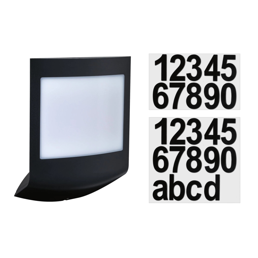 Paulmann 94513 - RGBW LED/8,2W IP44 Dimbaar buitenwandlamp met bewegings- en schemersensor PADEA 230V antraciet