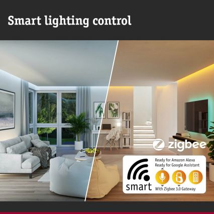 Paulmann 94513 - RGBW LED/8,2W IP44 dimbare huisnummerverlichting met bewegings- en schemersensor PADEA 230V antraciet