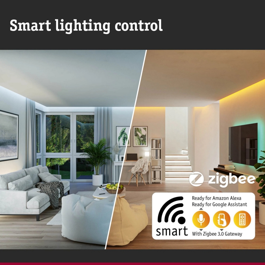 Paulmann 94513 - RGBW LED/8,2W IP44 dimbare huisnummerverlichting met bewegings- en schemersensor PADEA 230V antraciet