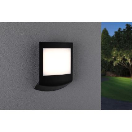 Paulmann 94513 - RGBW LED/8,2W IP44 dimbare huisnummerverlichting met bewegings- en schemersensor PADEA 230V antraciet
