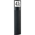 Paulmann 94514 - LED/8,5W IP44 Dimbare huisnummerverlichting met bewegings- en schemersensor PADEA 230V antraciet