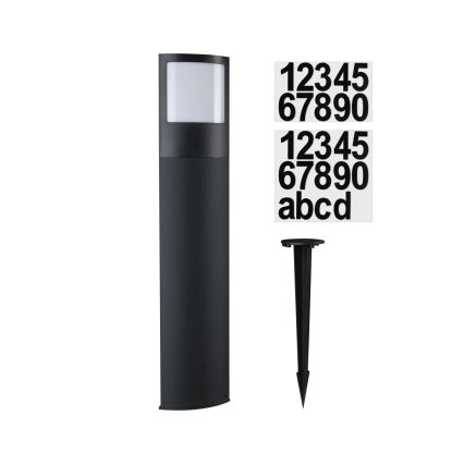 Paulmann 94515 - LED/8,5W IP44 Dimbare buitenlamp met bewegings- en schemersensor PADEA 230V antraciet