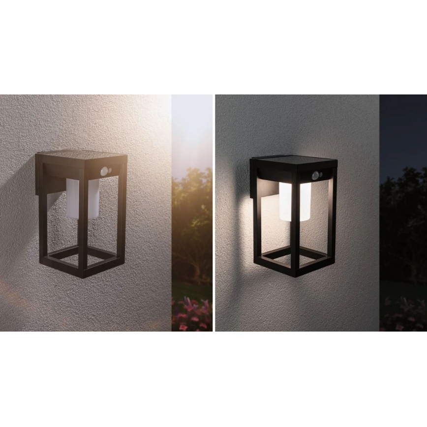 Paulmann 94572 -LED/5,5W IP44 Solar wandlamp met sensor MARISOL 3,7V 2000 mAh