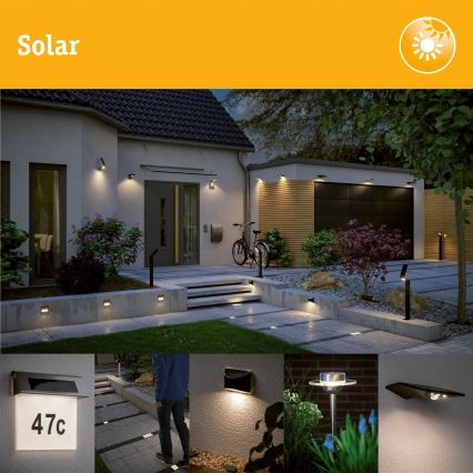 Paulmann 94578 - LED/0,1W IP67 Inbouwlamp op zonne-energie DOMENIC 230V