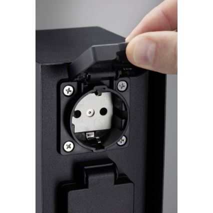 Paulmann 94657 - Buitenstopcontact zuil RIO 2Z SCHUKO 230V IP44