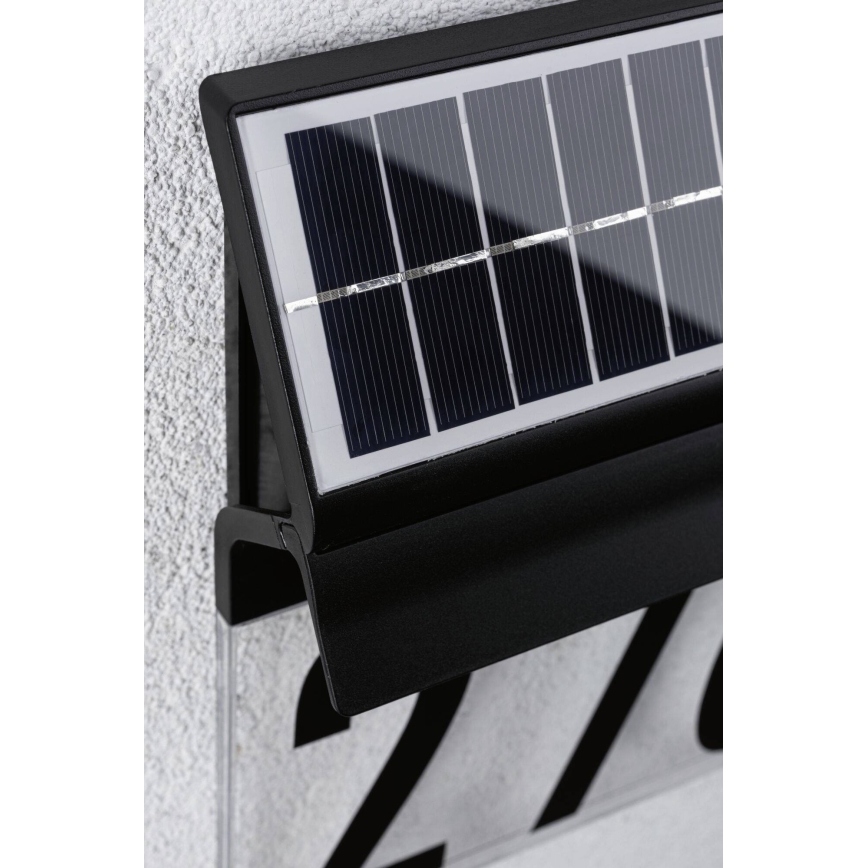 Paulmann 94694 - LED/0,2W IP44 Solar verlicht huisnummer NEDA 3,7V 1800 mAh