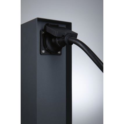 Paulmann 94700 - Buitenstopcontact zuil RIO 2Z SCHUKO 230V IP44
