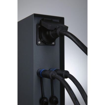 Paulmann 94700 - Buitenstopcontact zuil RIO 2Z SCHUKO 230V IP44