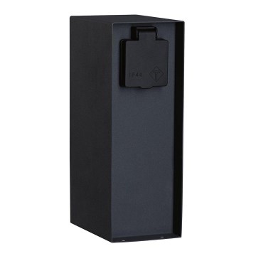 Paulmann 94701 -Buitenstopcontact zuil met schemersensor ​ RIO 2Z SCHUKO 230V IP44