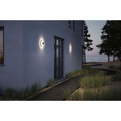 Paulmann 94955 - LED/20,5W IP65 Dimbare buitenmuurlamp AUREVA 230V 2200/3000/4000K antraciet