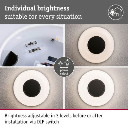 Paulmann 94955 - LED/20,5W IP65 Dimbare buitenmuurlamp AUREVA 230V 2200/3000/4000K antraciet
