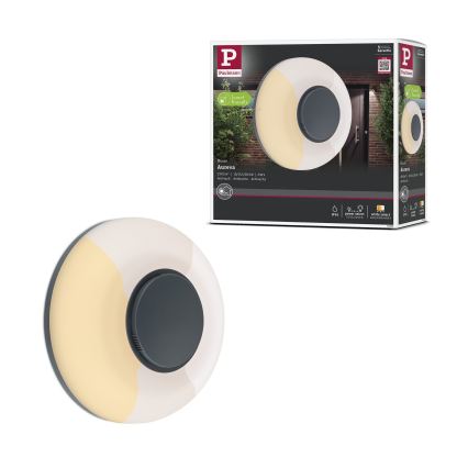 Paulmann 94955 - LED/20,5W IP65 Dimbare buitenmuurlamp AUREVA 230V 2200/3000/4000K antraciet