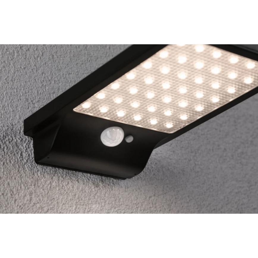 Paulmann 95393 - LED/4W IP44 Dimbare solar wandlamp met sensor SOLVEIG 3,7V 2000 mAh