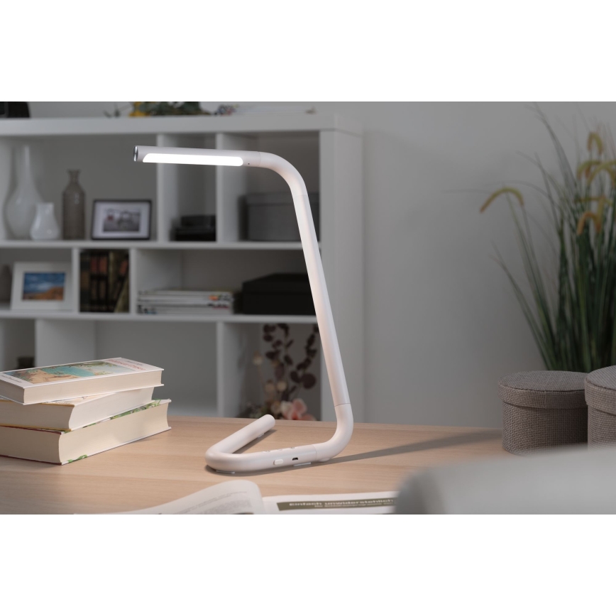 Paulmann 95423 - LED/4,5W Dimbare touch tafellamp FLEXLINK 5V/USB 4400 mAh wit