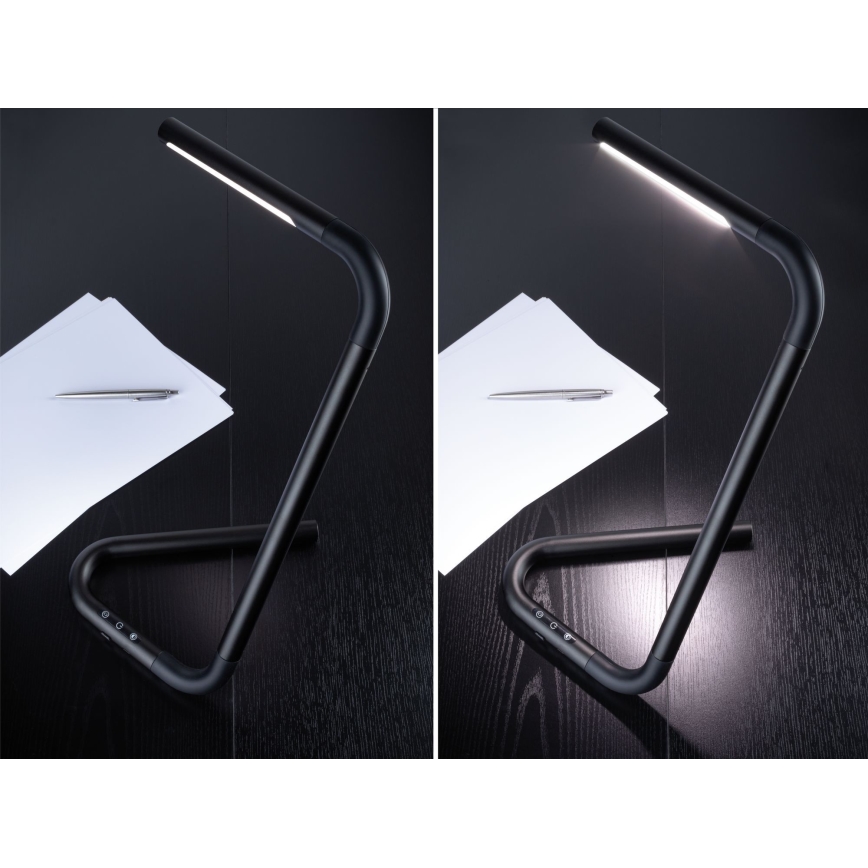 Paulmann 95424 - LED/4,5W Dimbare touch-tafellamp FLEXLINK 5V/USB 4400 mAh zwart