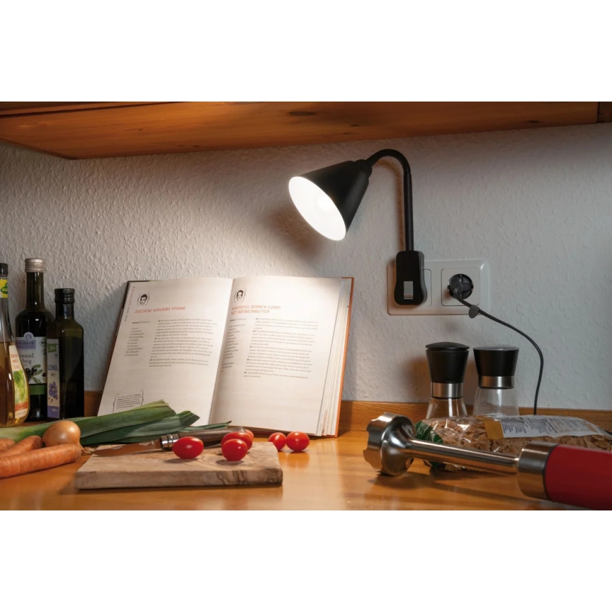 Paulmann 95427 - 1xE14/20W Flexibele wandlamp JUNUS Voor een stopcontact 230V