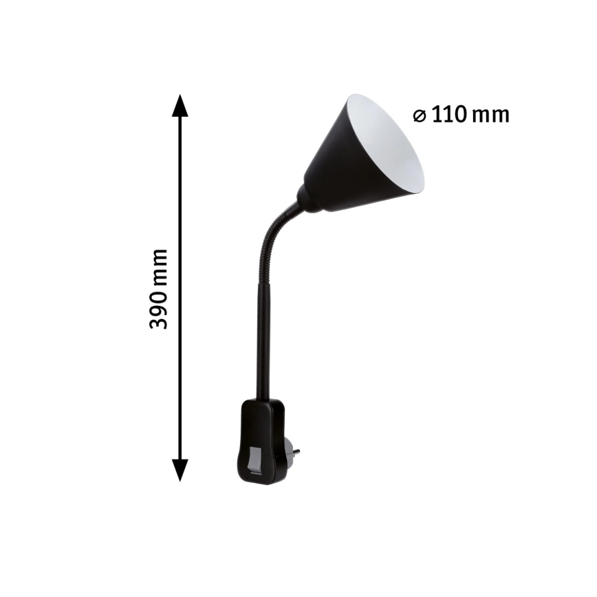 Paulmann 95427 - 1xE14/20W Flexibele wandlamp JUNUS Voor een stopcontact 230V