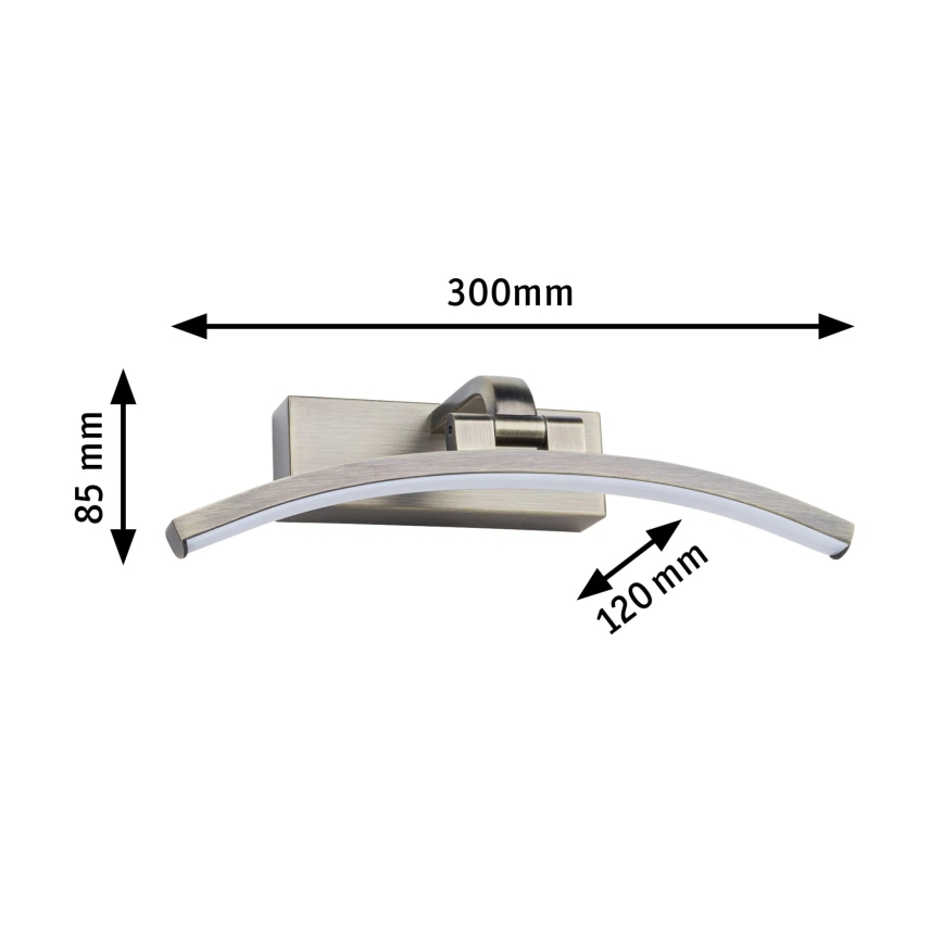 Paulmann 95559 - LED/6W schilderijlamp BENTO 230V 30 cm messing