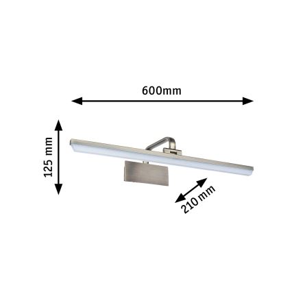 Paulmann 95570 - LED/11W schilderijlamp RENAN 230V 60 cm messing