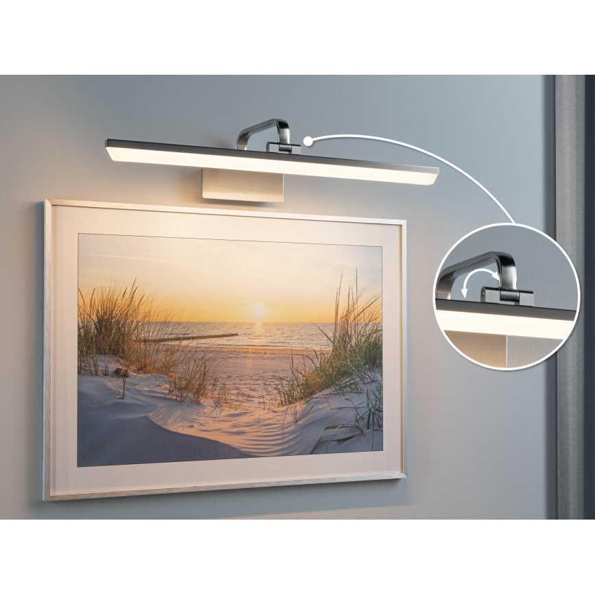 Paulmann 95573 - LED/11W schilderijlamp RENAN 230V 60 cm mat chroom