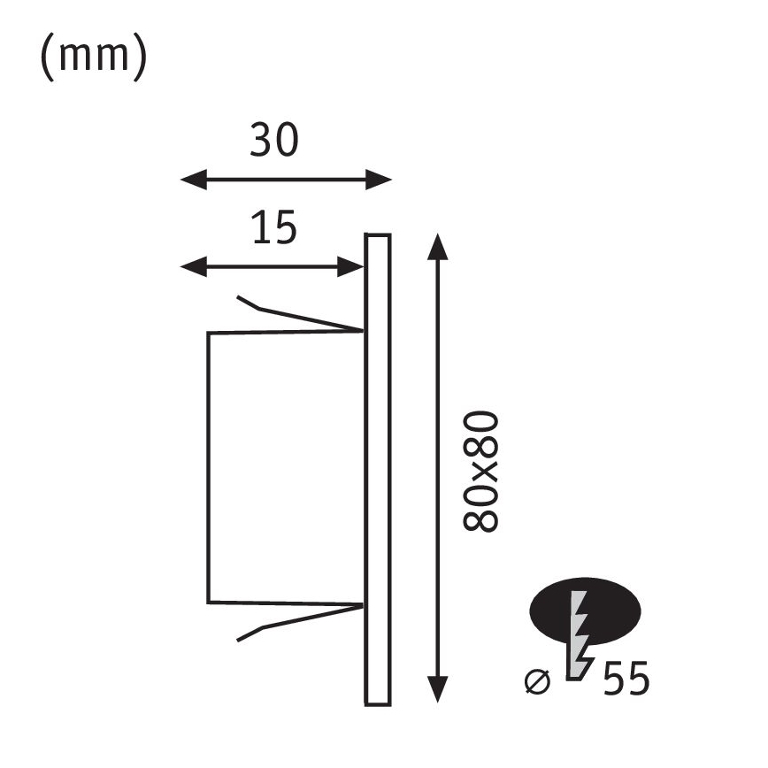 Paulmann 99495 - LED/1,2W Traplamp EDGE 230V