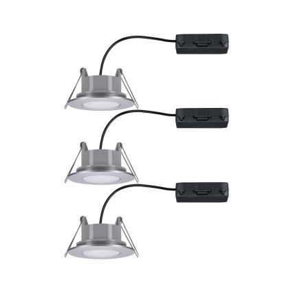 Paulmann 99933 - SET van 3x LED/5,2W IP65 Dimbare inbouwspots voor badkamer 230V