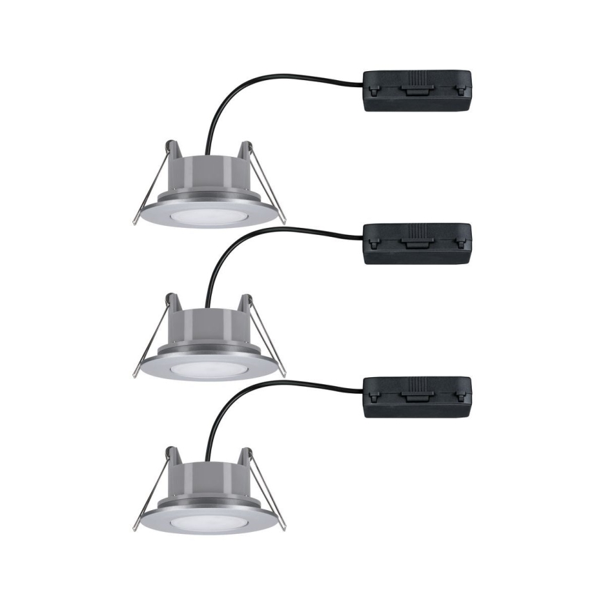 Paulmann 99933 - SET van 3x LED/5,2W IP65 Dimbare inbouwspots voor badkamer 230V