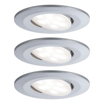Paulmann 99933 - SET van 3x LED/5,2W IP65 Dimbare inbouwspots voor badkamer 230V