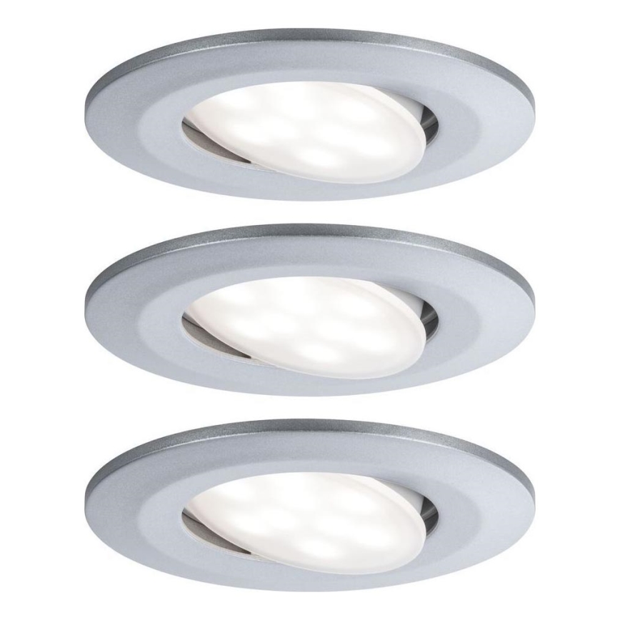 Paulmann 99933 - SET van 3x LED/5,2W IP65 Dimbare inbouwspots voor badkamer 230V