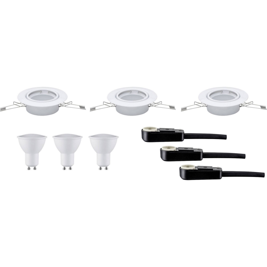 Paulmann - Nice Price 3957 - SET 3xLED-GU10/3W Inbouwverlichting 230V
