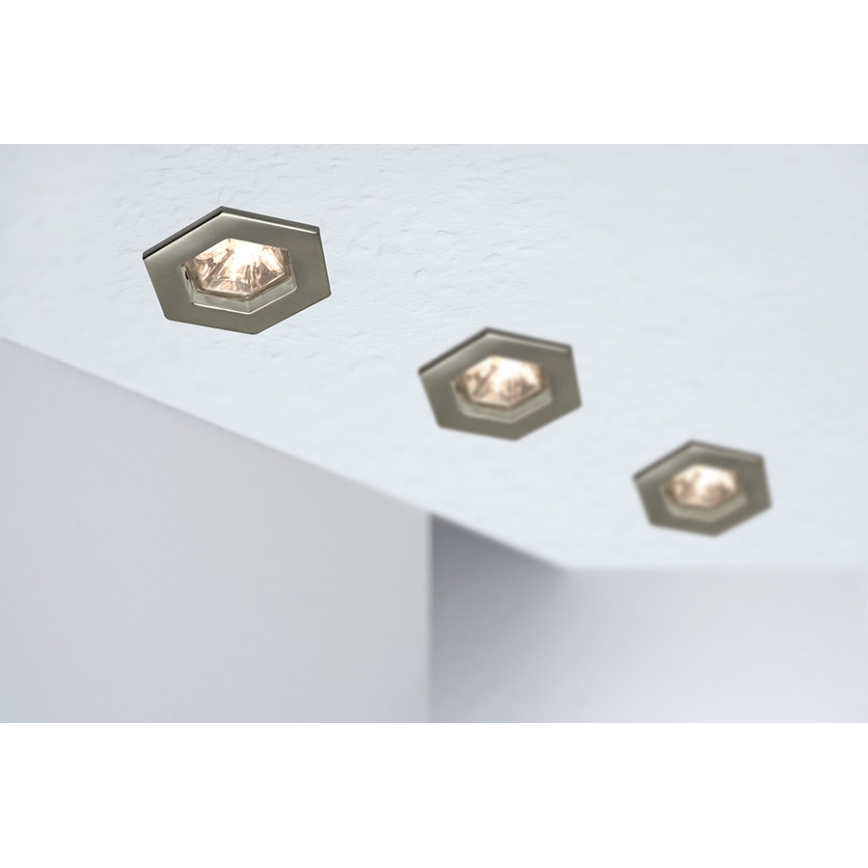 Paulmann - Nice Price 99593 - SET 3x Inbouwlamp HEXA 3xGU5,3/20W