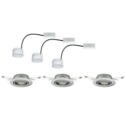 Paulmann - TIP 3974 - SET 3xLED/4,9W Inbouwverlichting COIN 230V