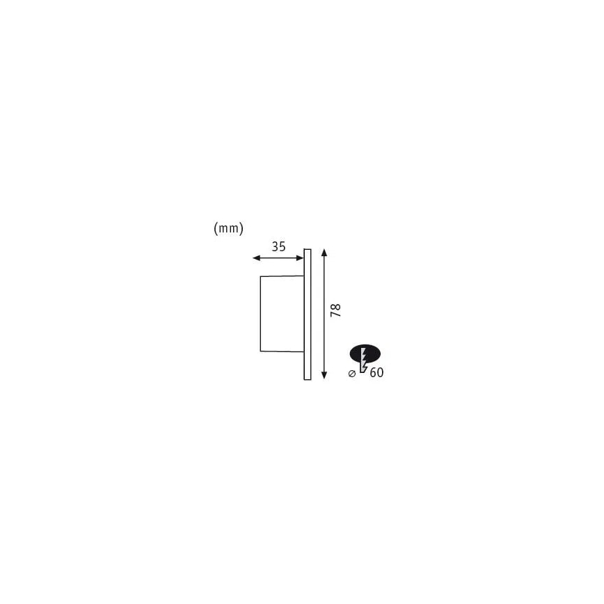 Paulmann - Traplicht LED / 1,7W WAND 230V