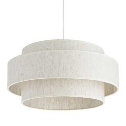 Pendellamp aan kabel BOHO 1xE27/60W/230V Ø 40 cm wit