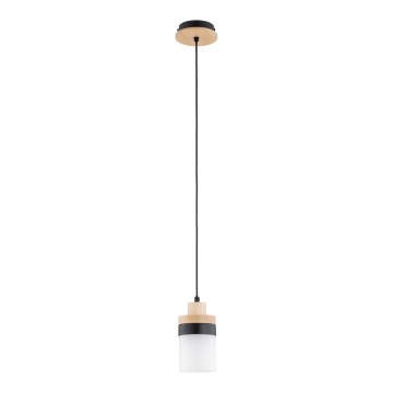 Pendellamp aan kabel FRONY 1xE27/15W/230V zwart/beige