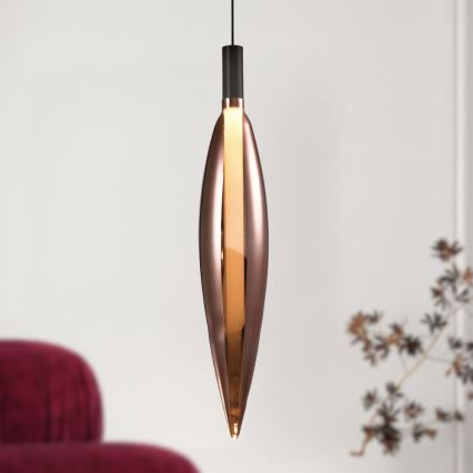 Pendellamp aan kabel NORDIC 1xG9/5W/230V zwart/koper