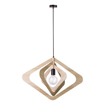 Pendellamp aan kabel ROXIE 1xE27/15W/230V bruin