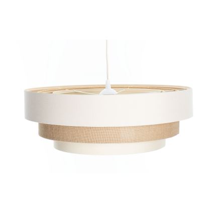 Pendellamp aan kabel TRINITI 1x E27/60W/230V Ø 40 cm crème/beige