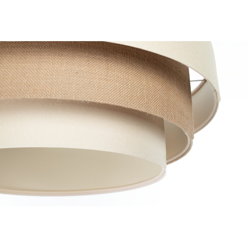 Pendellamp aan kabel TRINITI 1x E27/60W/230V Ø 40 cm crème/beige