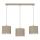Pendellamp aan snoer ARDEN 3xE27/15W/230V beige