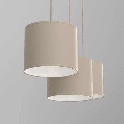 Pendellamp aan snoer ARDEN 3xE27/15W/230V beige