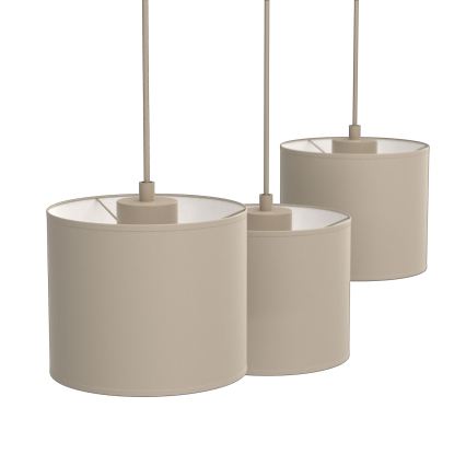 Pendellamp aan snoer ARDEN 3xE27/15W/230V beige