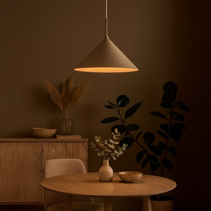 Pendellamp aan snoer CAPITAL 1xGX53/15W/230V Ø 46 cm beige